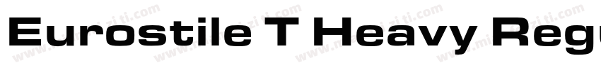 Eurostile T Heavy Regular字体转换